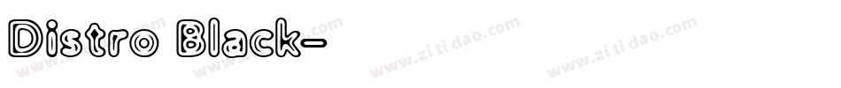 Distro Black字体转换